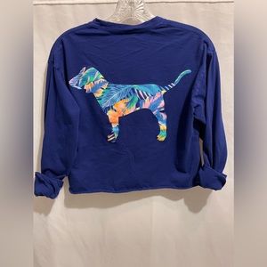 PINK LS Choker Crop Top